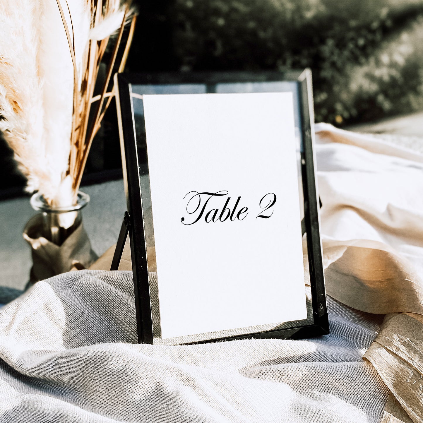 Natasha Wedding Table Number Template