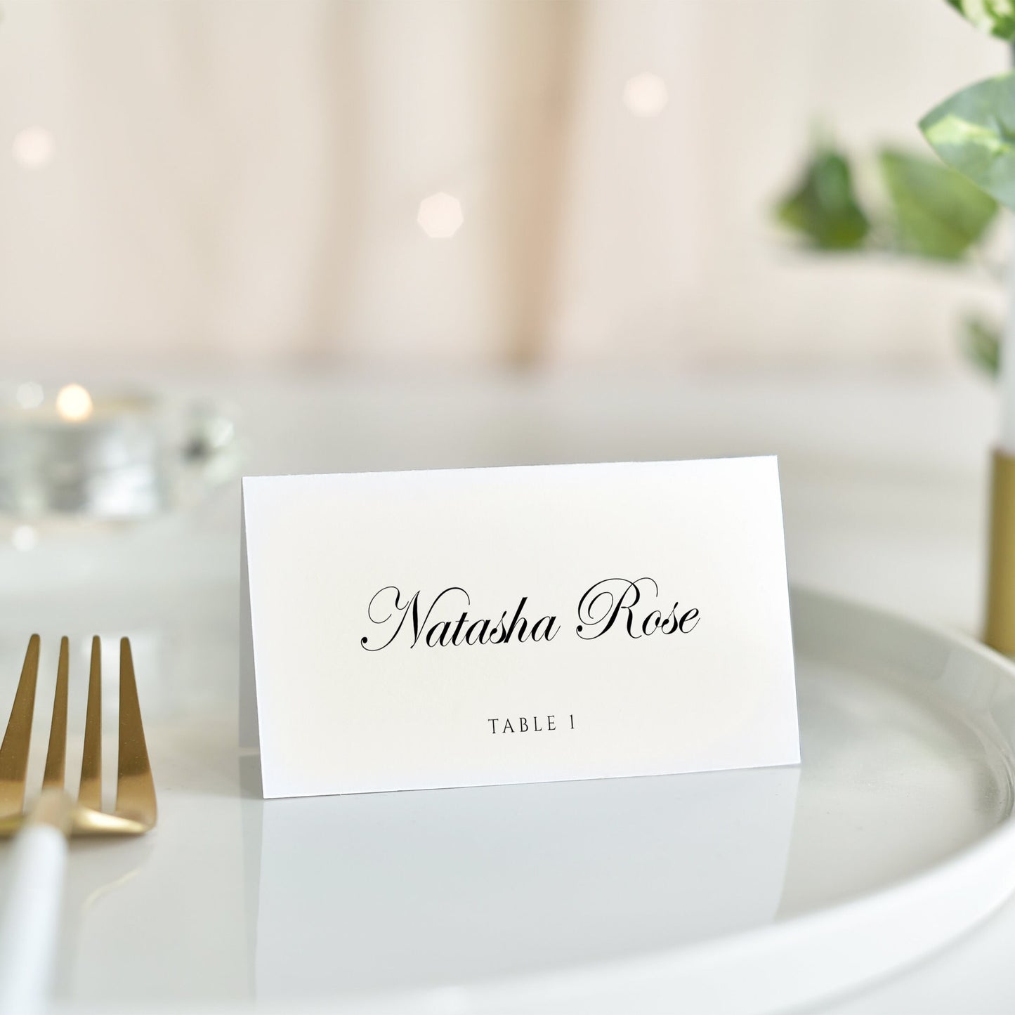 Natasha Wedding Place Cards Template