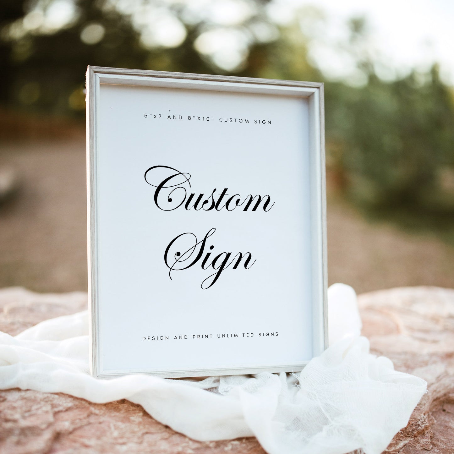 Natasha Wedding Cards and Gifts Sign Template