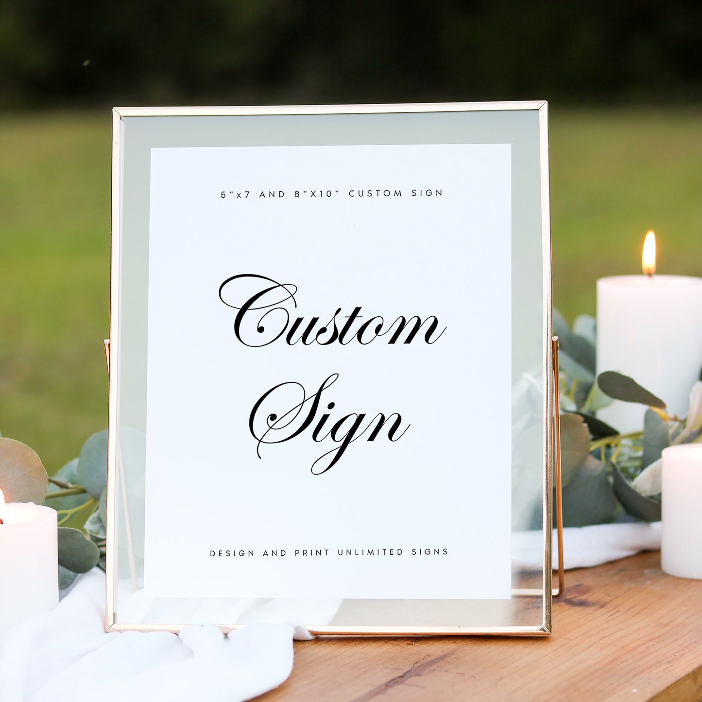 Natasha Wedding Cards and Gifts Sign Template