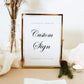 Natasha Wedding Cards and Gifts Sign Template