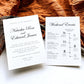 Natasha Wedding Welcome Letter & Timeline Template