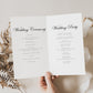 Natasha Elegant Wedding Program Template