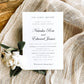 Natasha Calligraphy Wedding Rehearsal Invitation Template