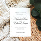 Natasha Calligraphy Save The Date Template