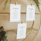 Danielle Minimalist Wedding Seating Card Template