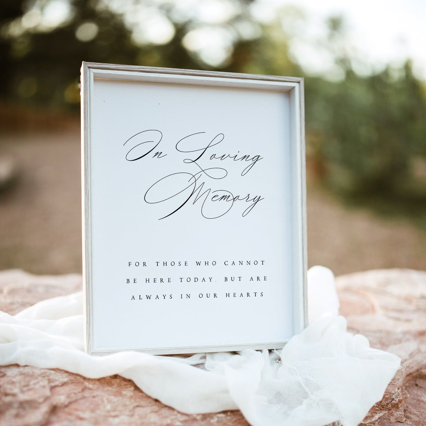 Giselle In Loving Memory Sign Template