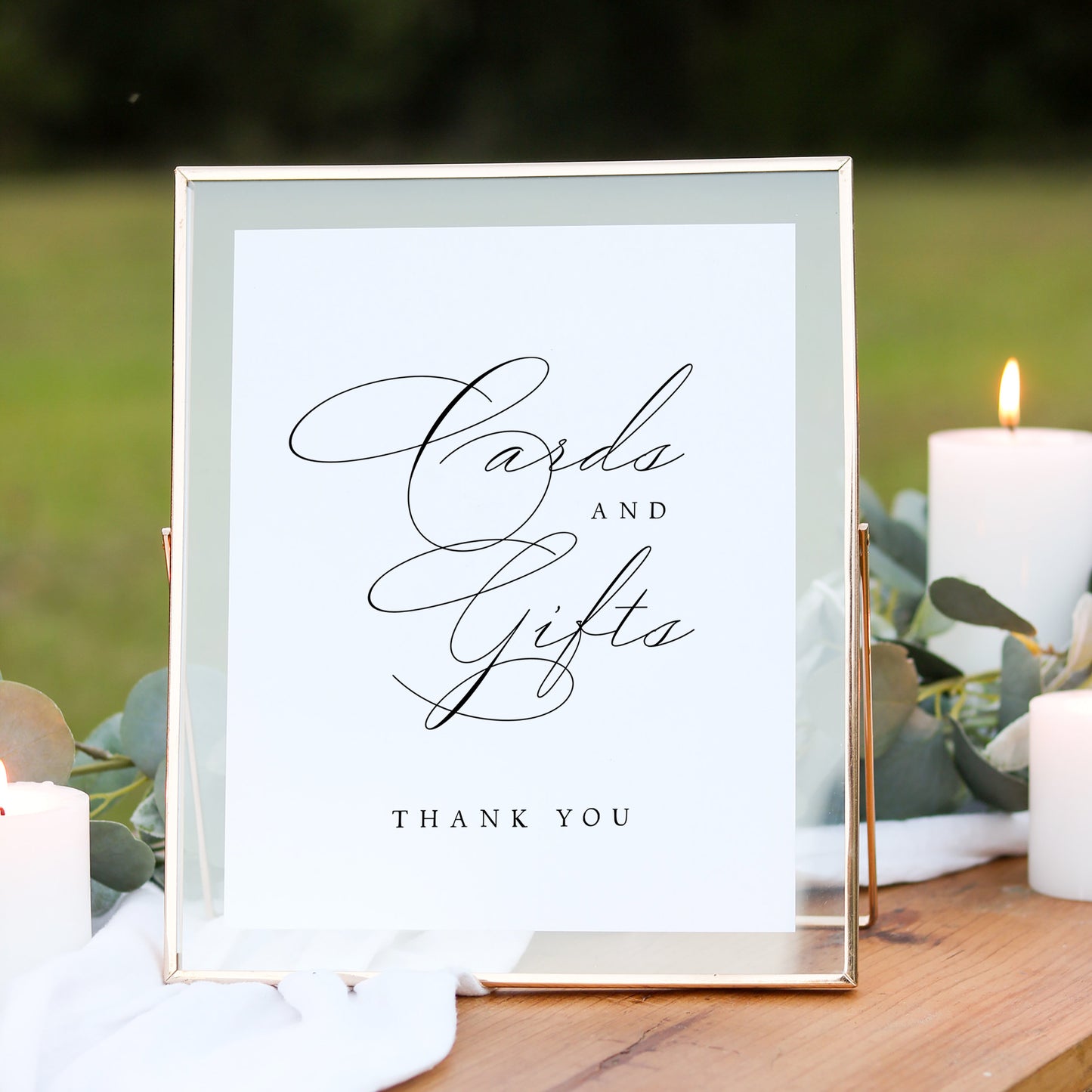 Giselle Wedding Cards and Gifts Sign