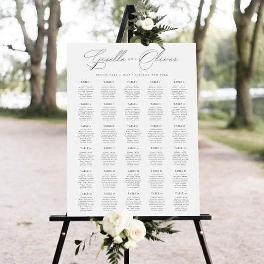 Giselle Editable Seating Chart Template