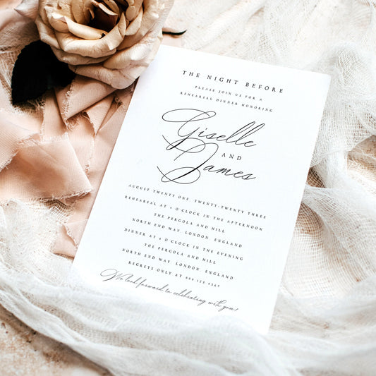 Giselle Wedding REHEARSAL Template