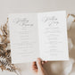 Giselle Elegant Wedding Program Template