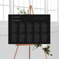 Clara Black Wedding Seating Plan