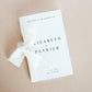 Elizabeth Folded Wedding Program Template Minimalist