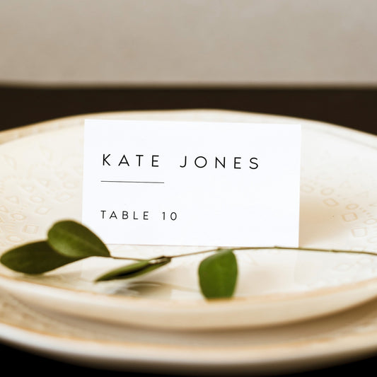 Kate Elegant Wedding Escort Card Template