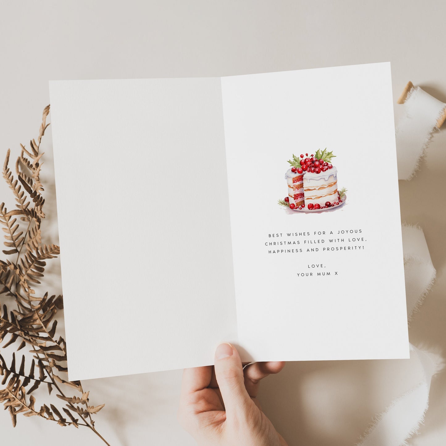 Editable Christmas Card Template