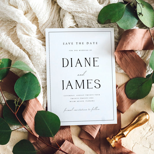 Diane Elegant Save The Date Template