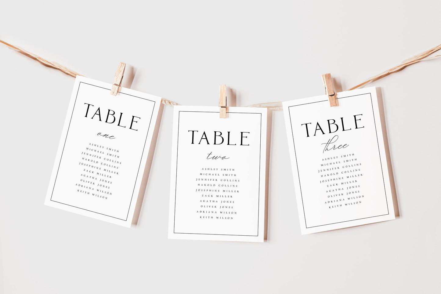 Diane Elegant Wedding Seating Chart Template