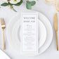 Diane Printable Wedding Menu Name Place Card Template