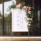 Diane Modern Wedding Order of Events Timeline Sign Template