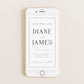 Diane Classic Save the Date E-invite Template