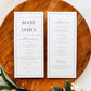 Diane Editable Wedding Program Template with Border