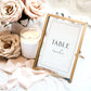 Diane Elegant Wedding Table Number Template