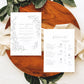 Adele Wedding Itinerary Timeline Card Template