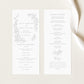 Adele Botanical Wedding Program Template