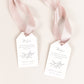 Adele Elegant Wedding Favor Tag Template