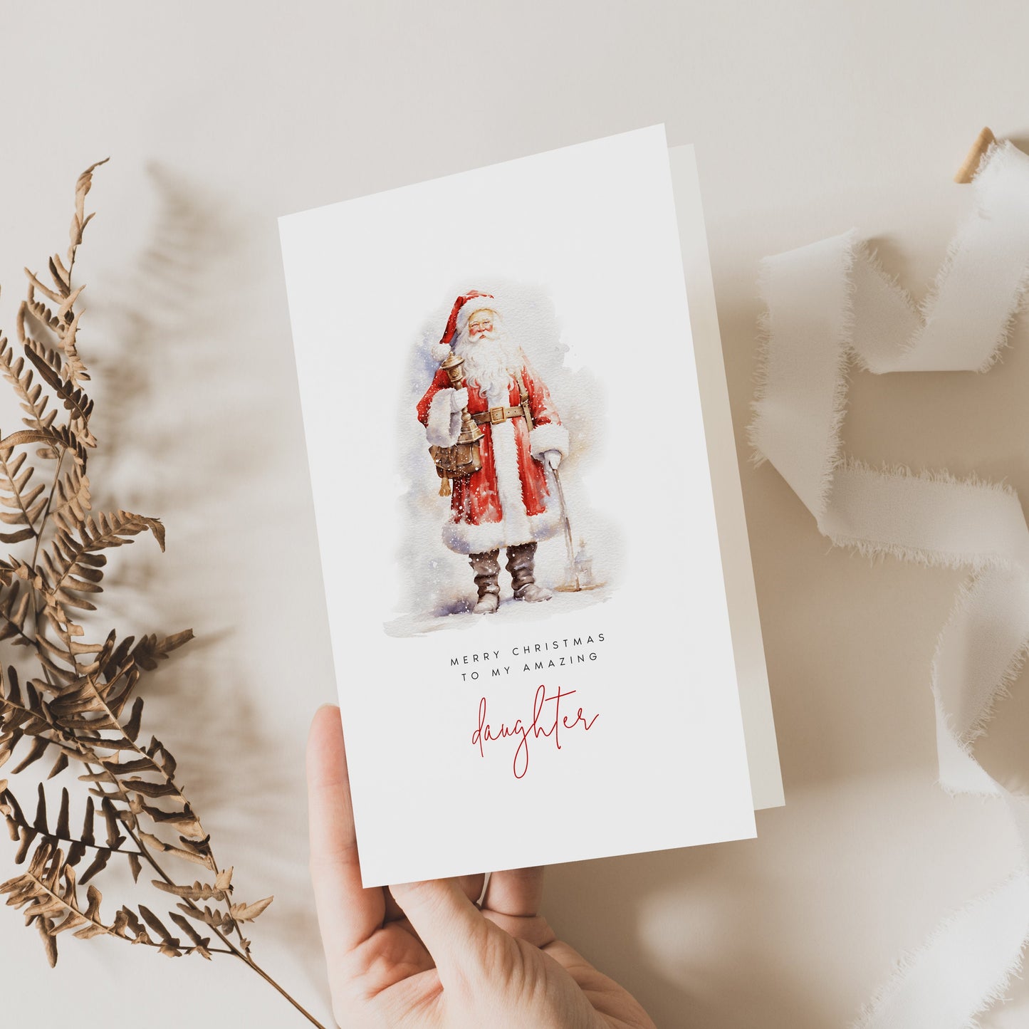 Editable Christmas Card Template