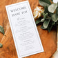 Diane Printable Wedding Menu Name Place Card Template