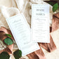 Diane Editable Wedding Program Template with Border