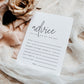 Angie Minimalist Bridal Shower Advice Card Template