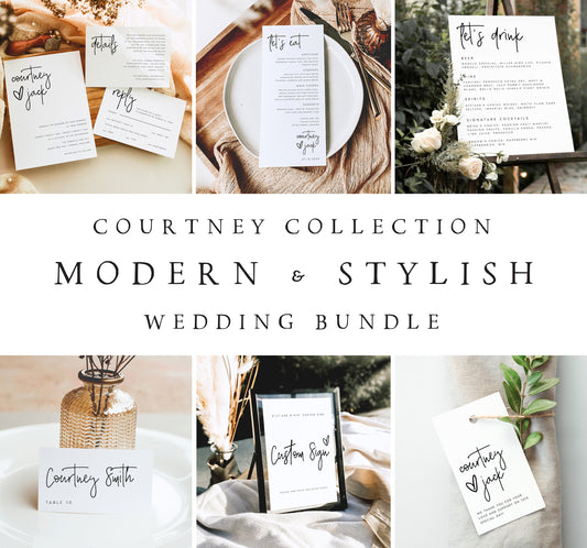 Courtney Modern Wedding Bundle