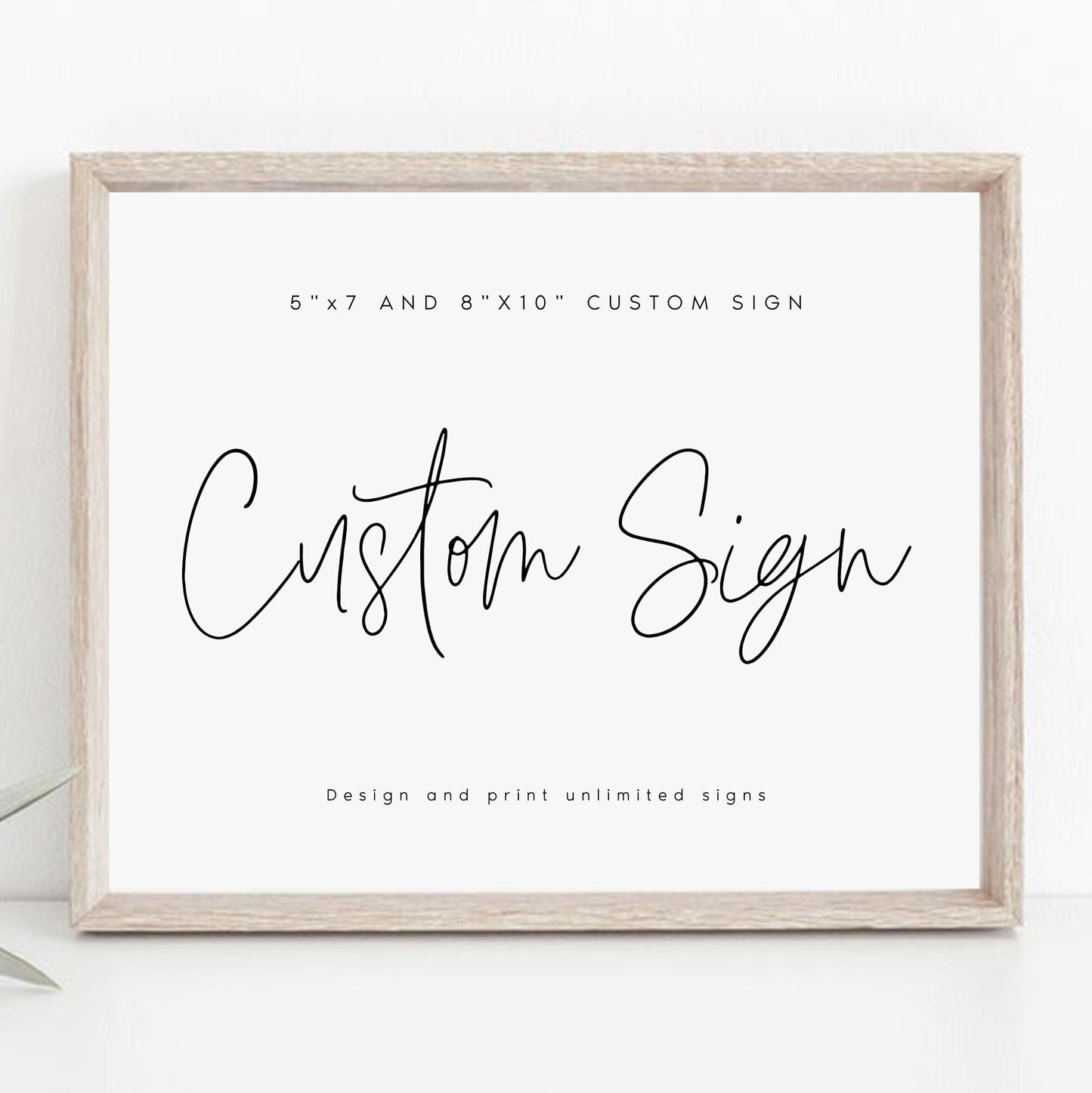 Angie Editable Modern Wedding Sign