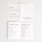 Angie Folded Wedding Program Template