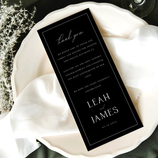 Leah Modern Thank You Letter Template