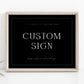 Leah Minimalist Custom Sign Template