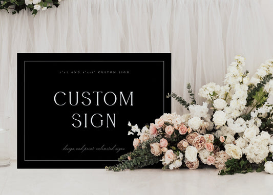 Leah Minimalist Custom Sign Template