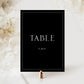 Leah Minimalist Modern Table Number Template