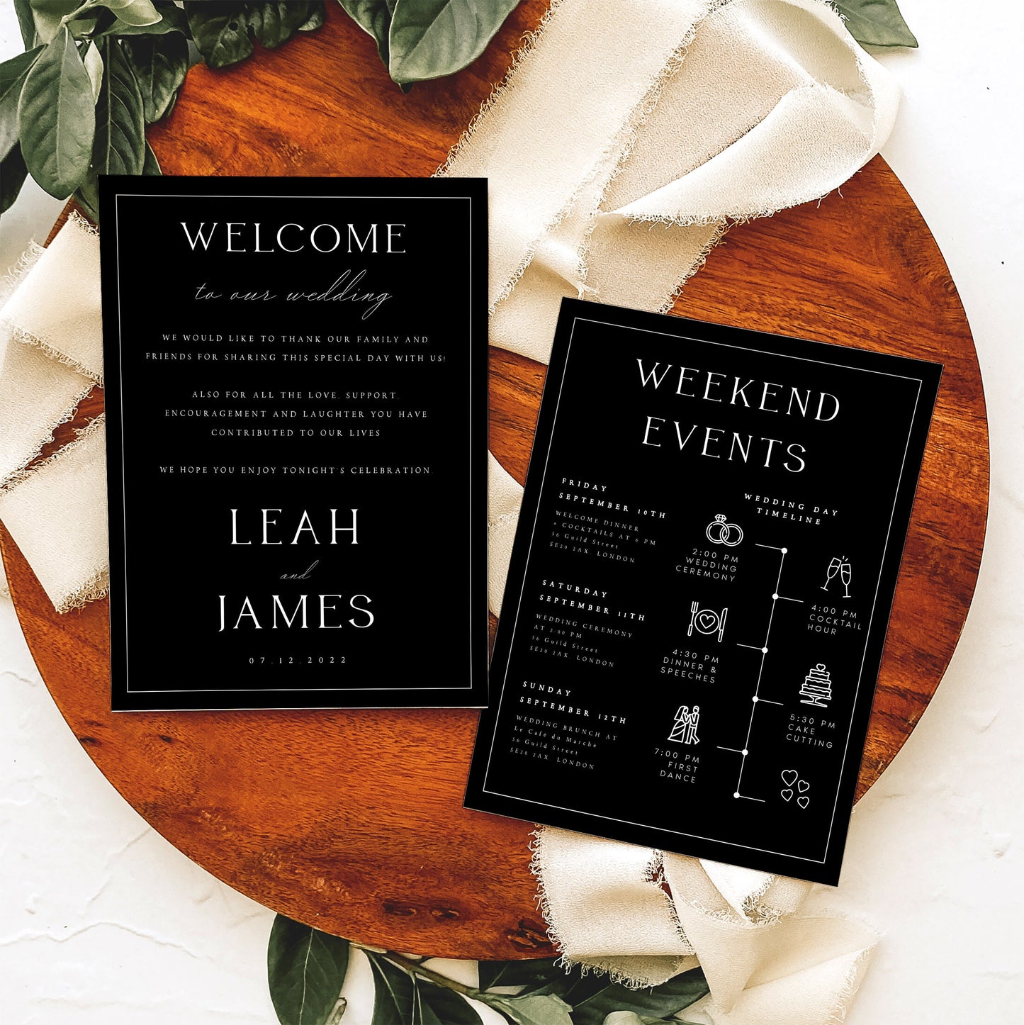 Leah Modern Welcome Letter & Timeline Template