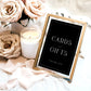 Leah Modern Cards and Gifts Wedding Sign Template