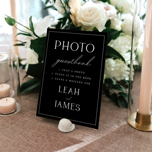 Leah Photo Guestbook Sign Template