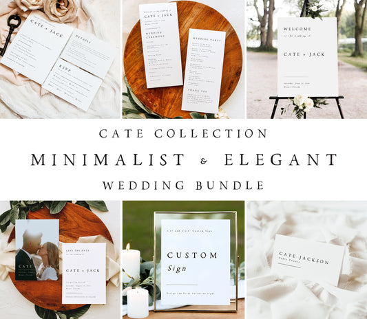 Cate Minimalist Wedding Bundle