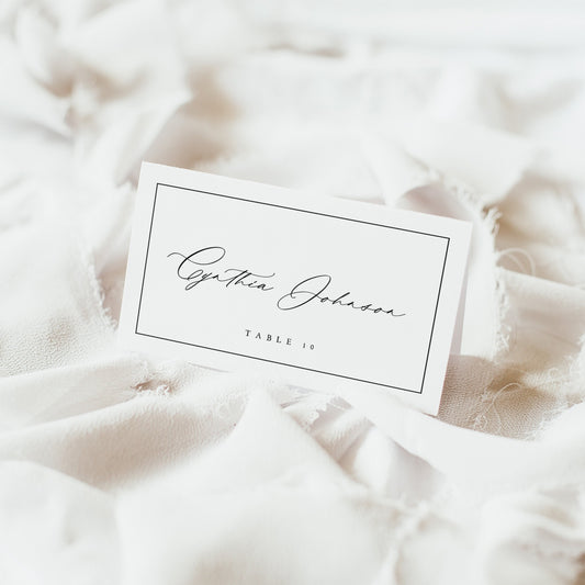 Cynthia Wedding Place Card Template