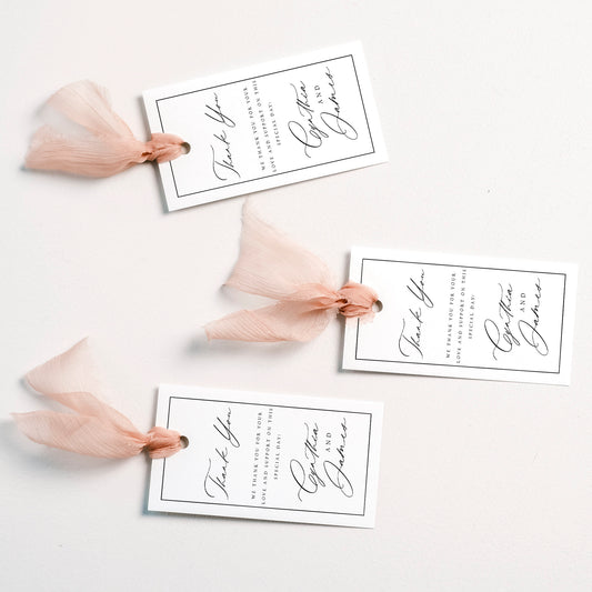 Cynthia Wedding Favor Tag Template