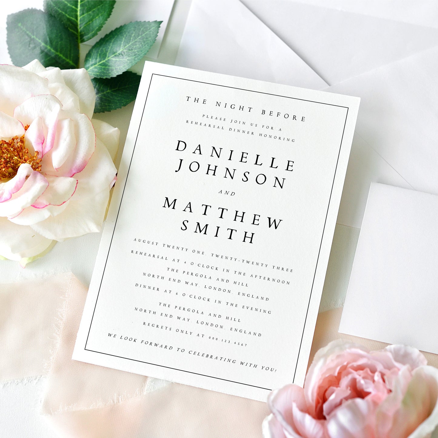 Danielle Wedding Rehearsal Template