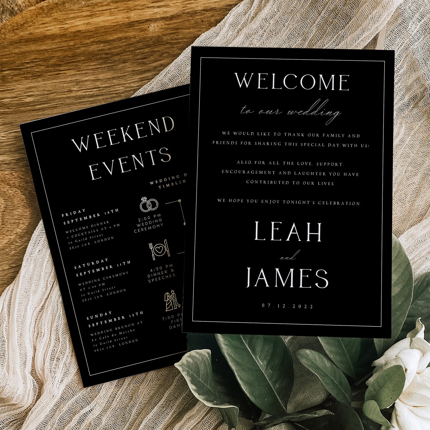 Leah Modern Welcome Letter & Timeline Template