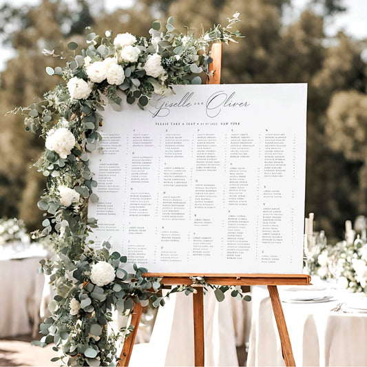 Giselle Wedding Seating Plan Template