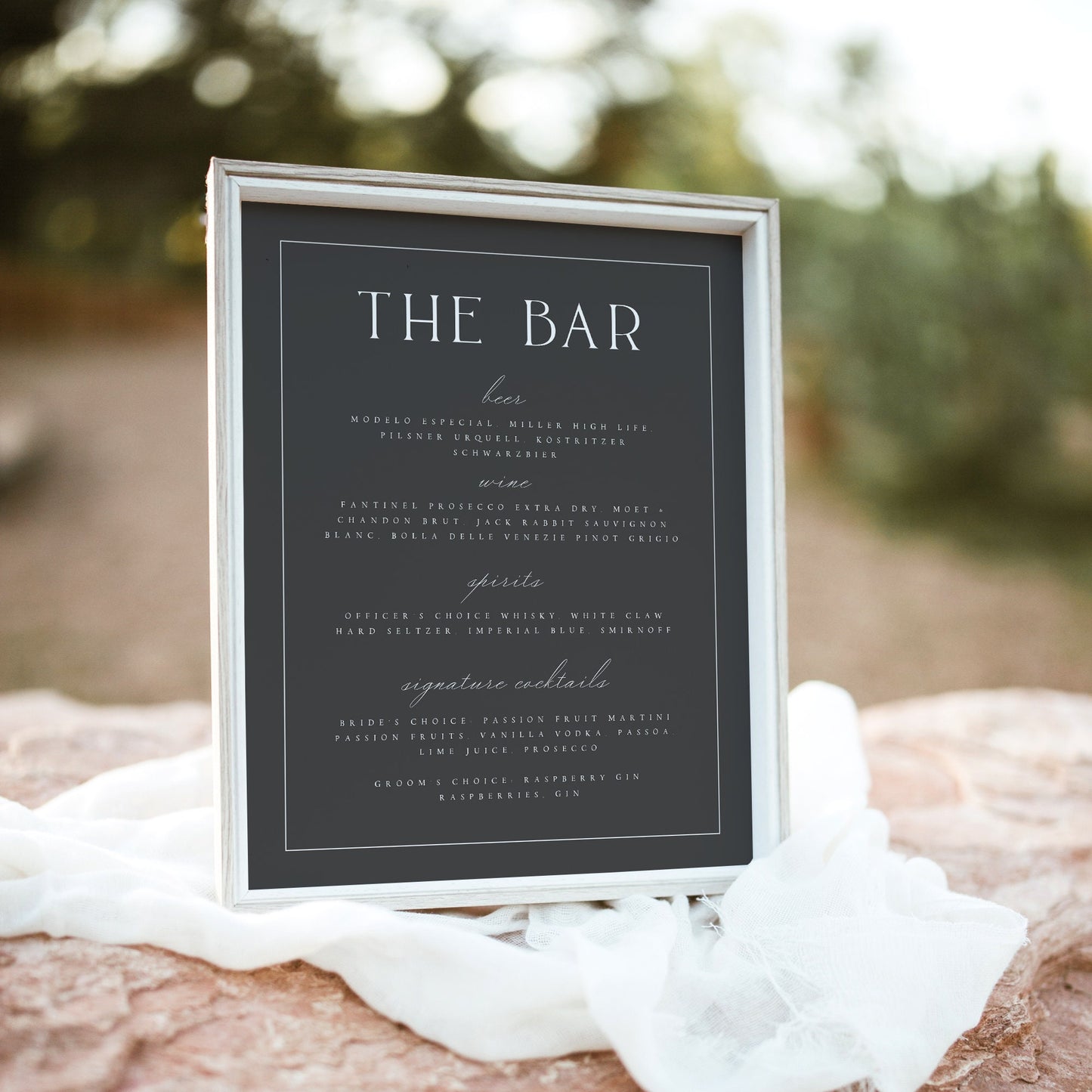 Anya Elegant Bar Sign Template